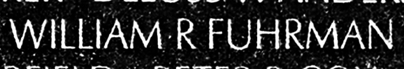 fuhrman's name engraved in the Wall